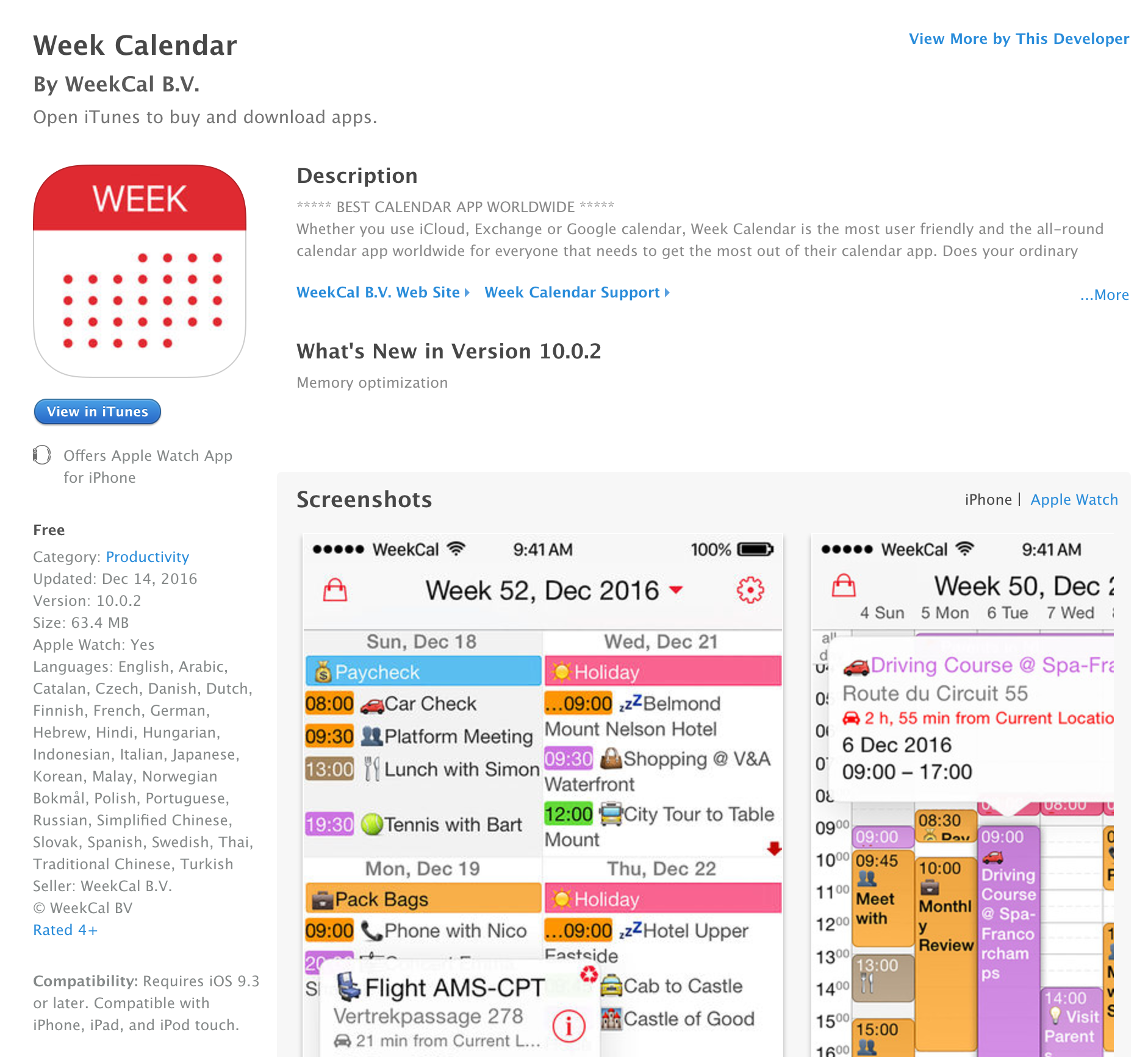 freebest calendar app for mac